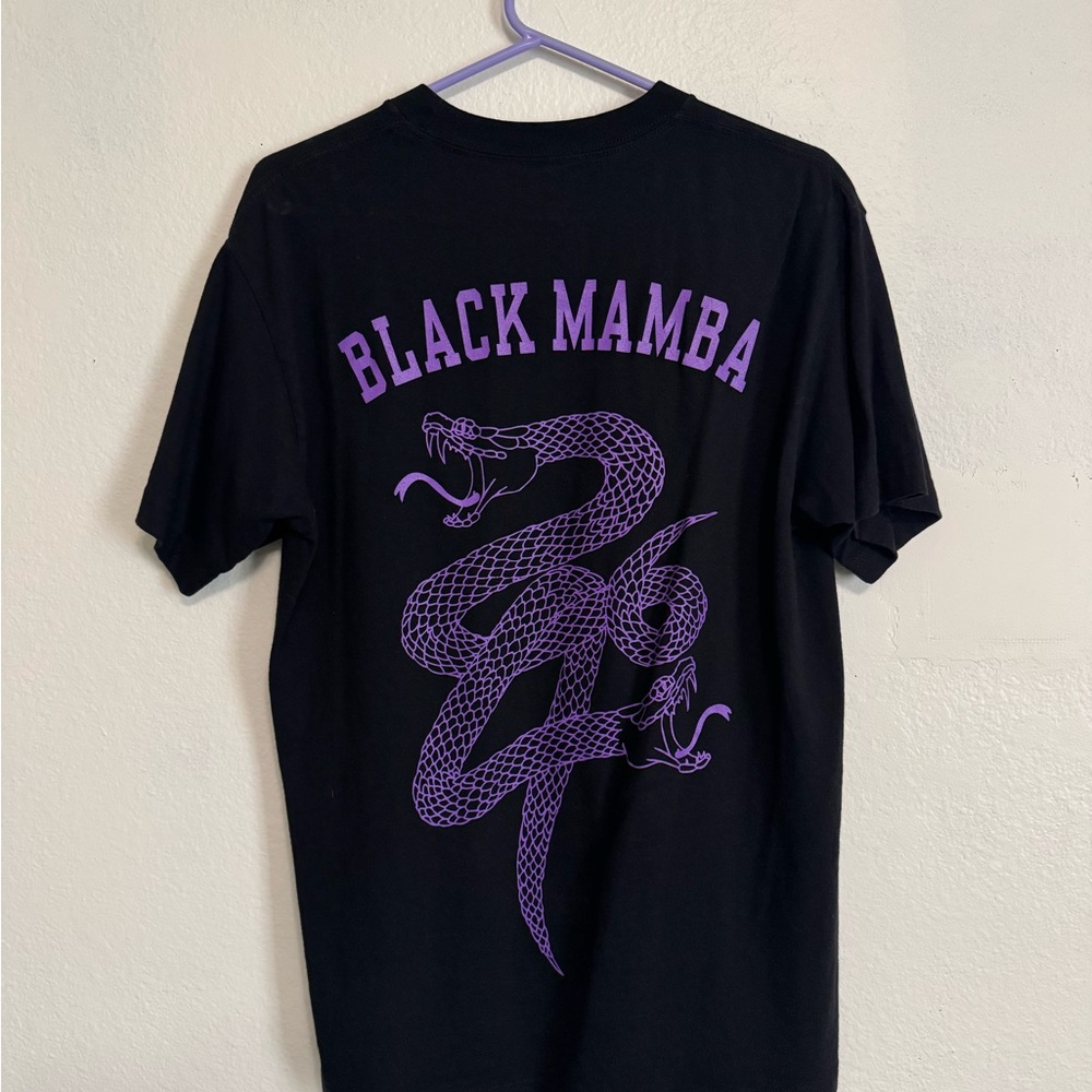 Black and Purple Black Mamba Short Sleeve Tee